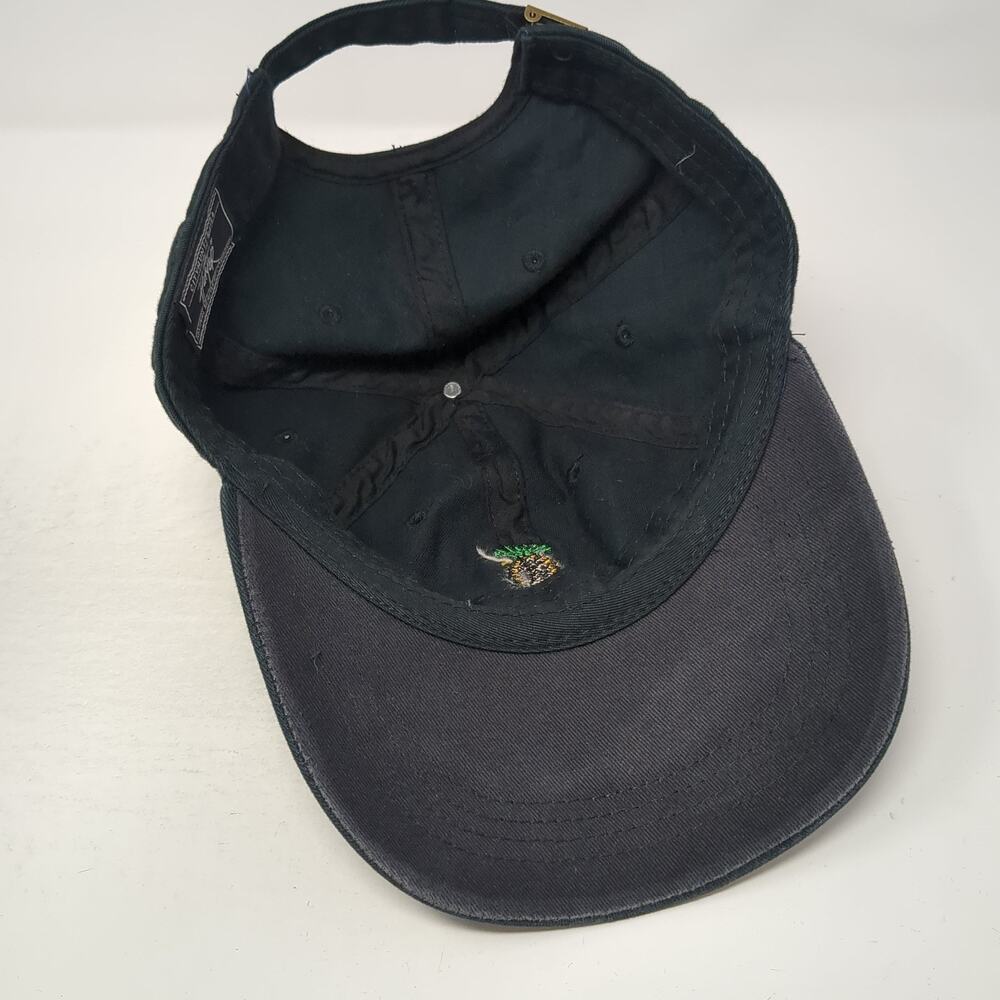 Pineapple Slideback Hat Solid Black One Size Adju… - image 7